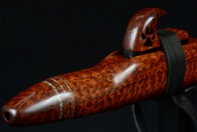 Snakewood Native American Flute, Minor, Low F-4, #E19K